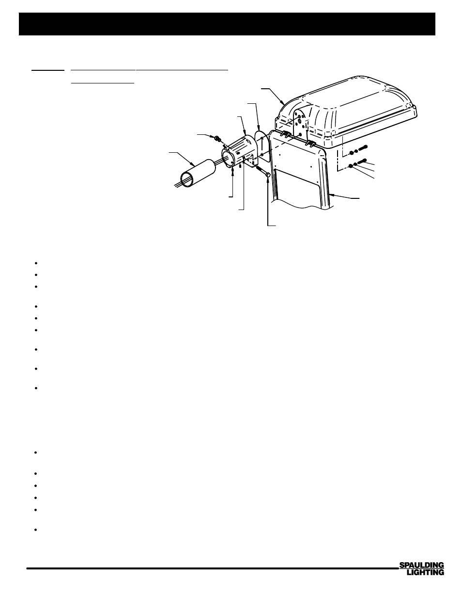 Spaulding Lighting Cimarron CR1 Mast Arm User Manual | 1 page