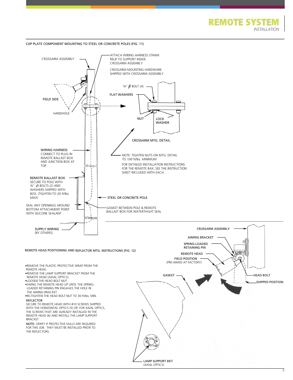 Remote system, Installation | Sportsliter Solutions Remote System User Manual | Page 9 / 10