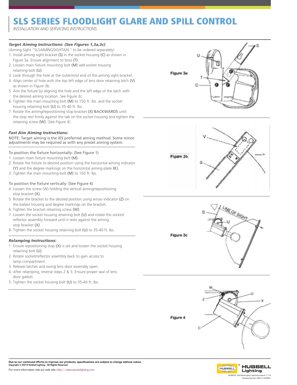 Sls series floodlight glare and spill control | Sportsliter Solutions SLS Series Glare & Spill Control User Manual | Page 2 / 2