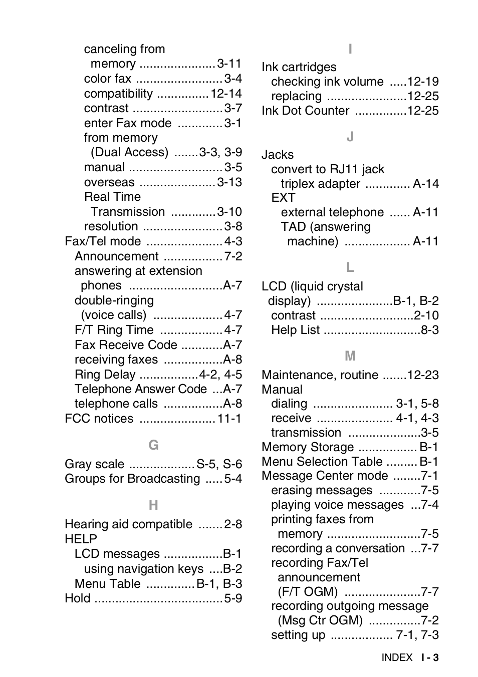 Brother FAX-1940CN User Manual | Page 222 / 231