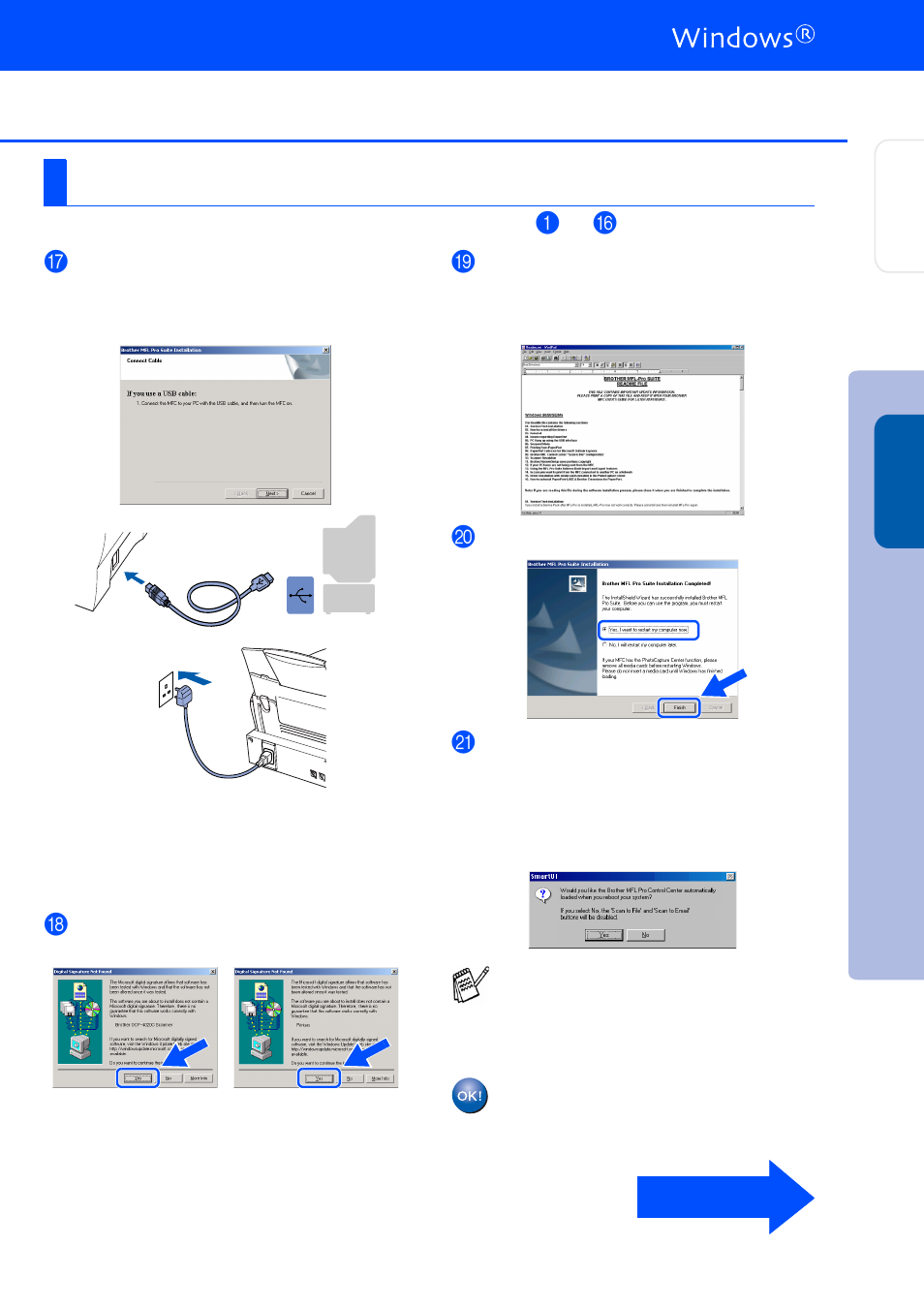 For windows® 2000 professional users only, For windows, 2000 professional users only | Make sure that you followed the instructions in, On page s 10 to 12 | Brother DCP4020C User Manual | Page 17 / 25
