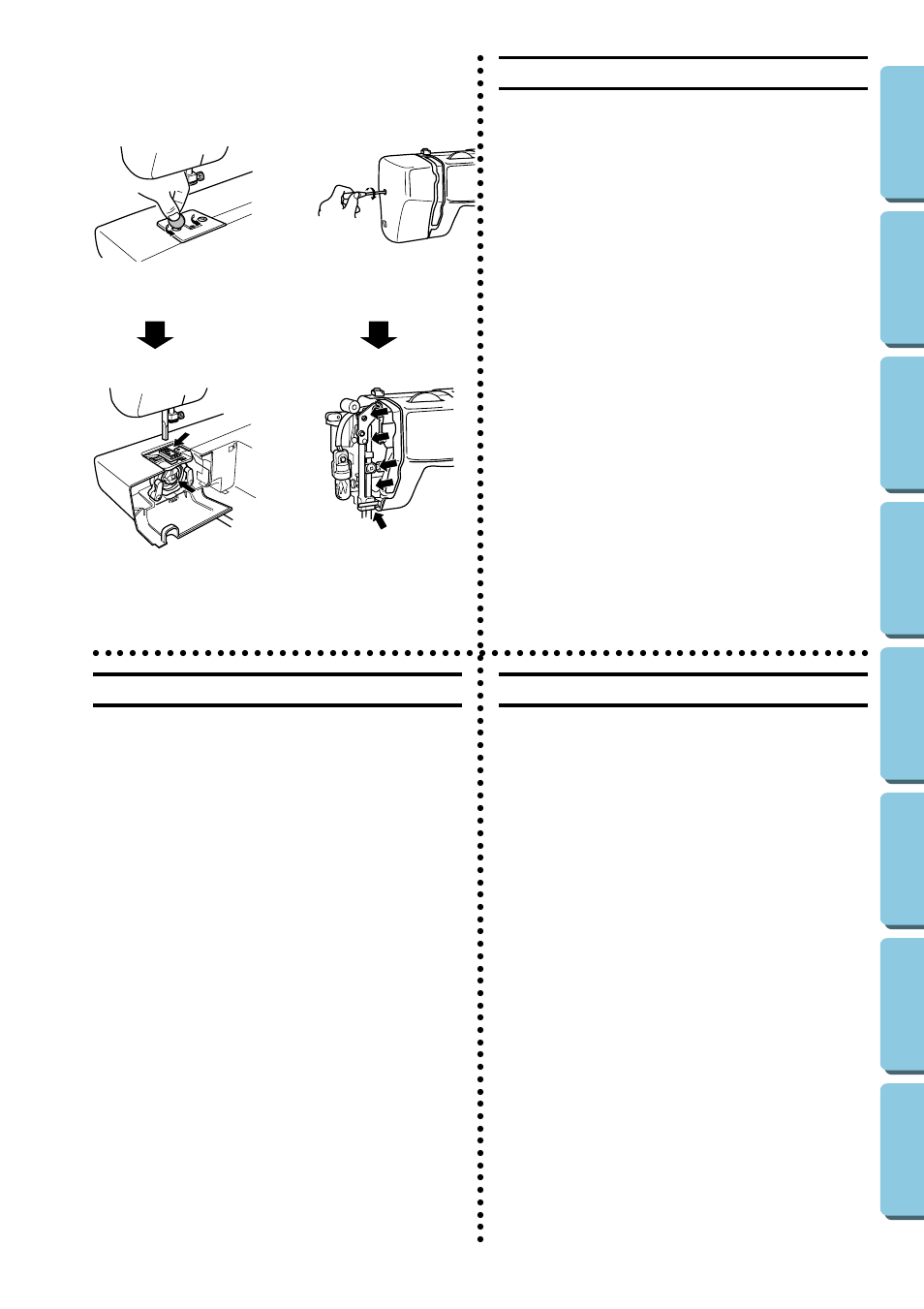 Oiling, Engrasado, Lubrificazione | Brother XL5020 User Manual | Page 71 / 82