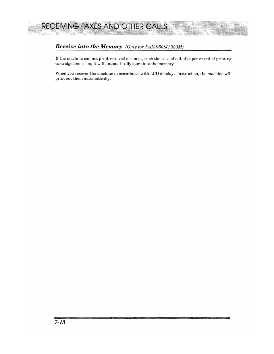 Re®||wi^^p^ >5nq other calls | Brother Fax 980 M User Manual | Page 62 / 88