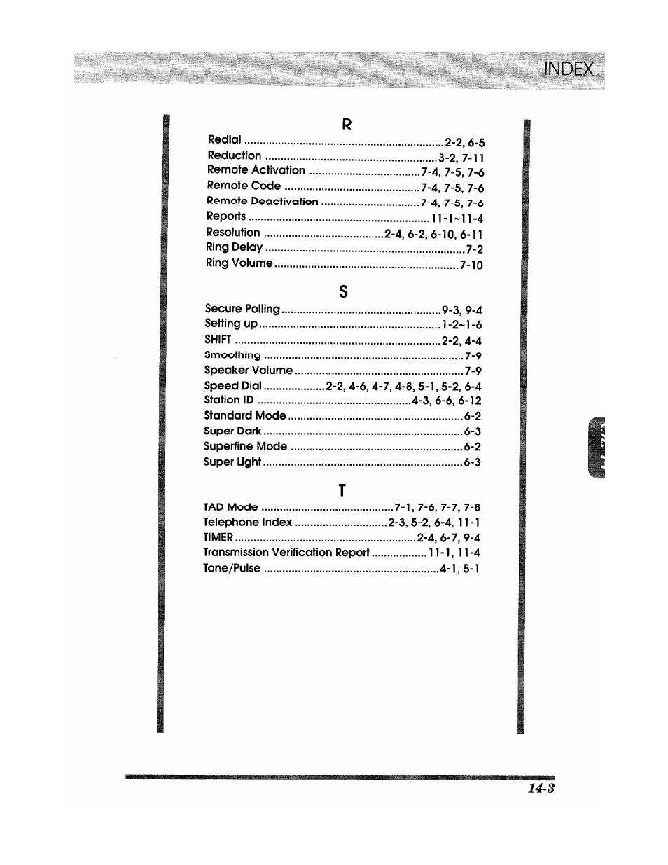 Brother Fax 980 M User Manual | Page 85 / 88