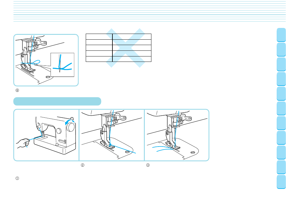 How to pull out the bobbin thread | Brother PQ-1500 User Manual | Page 14 / 25
