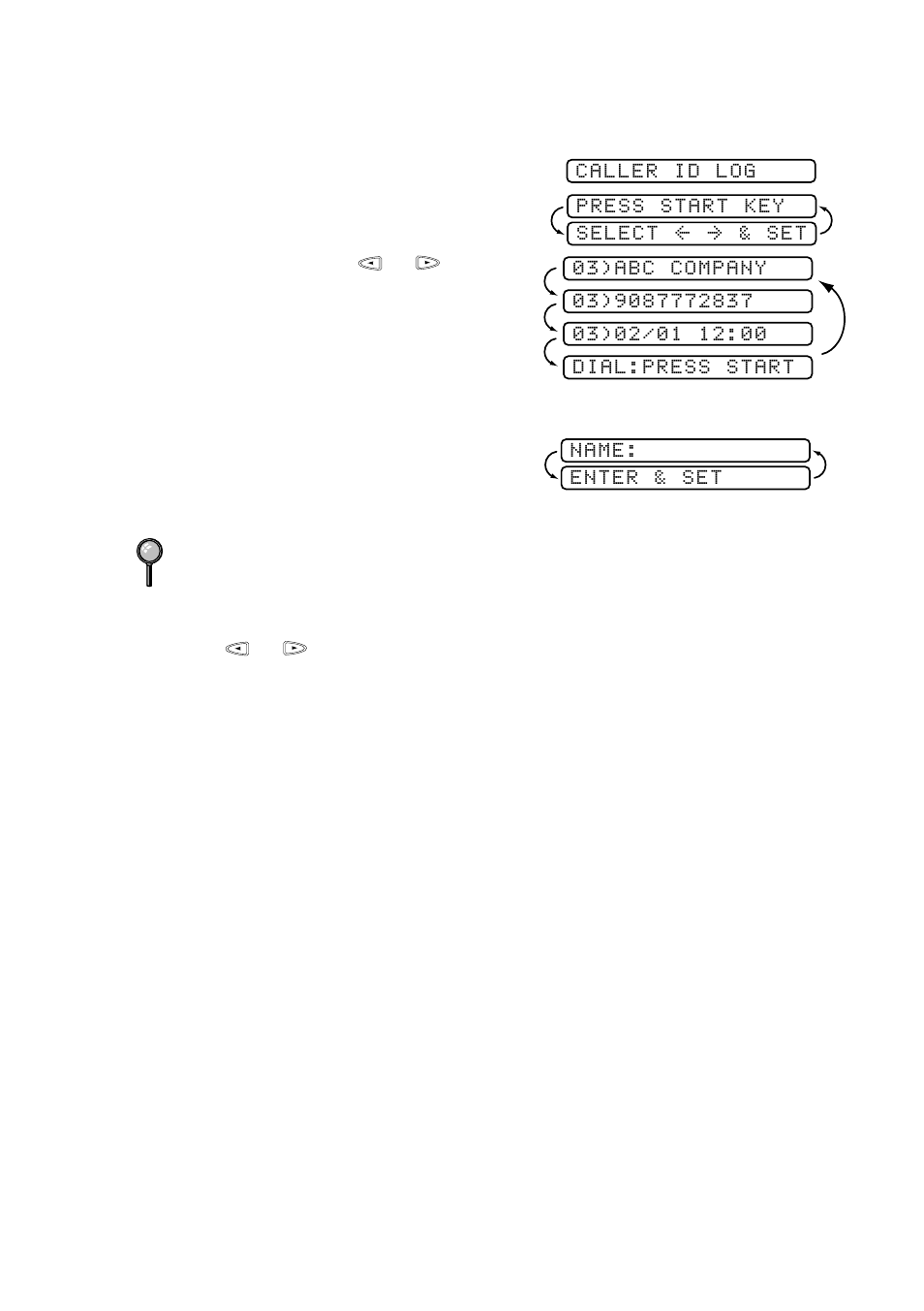 Registering a caller id number, Clearing a caller id stored in memory | Brother 580MC User Manual | Page 63 / 115