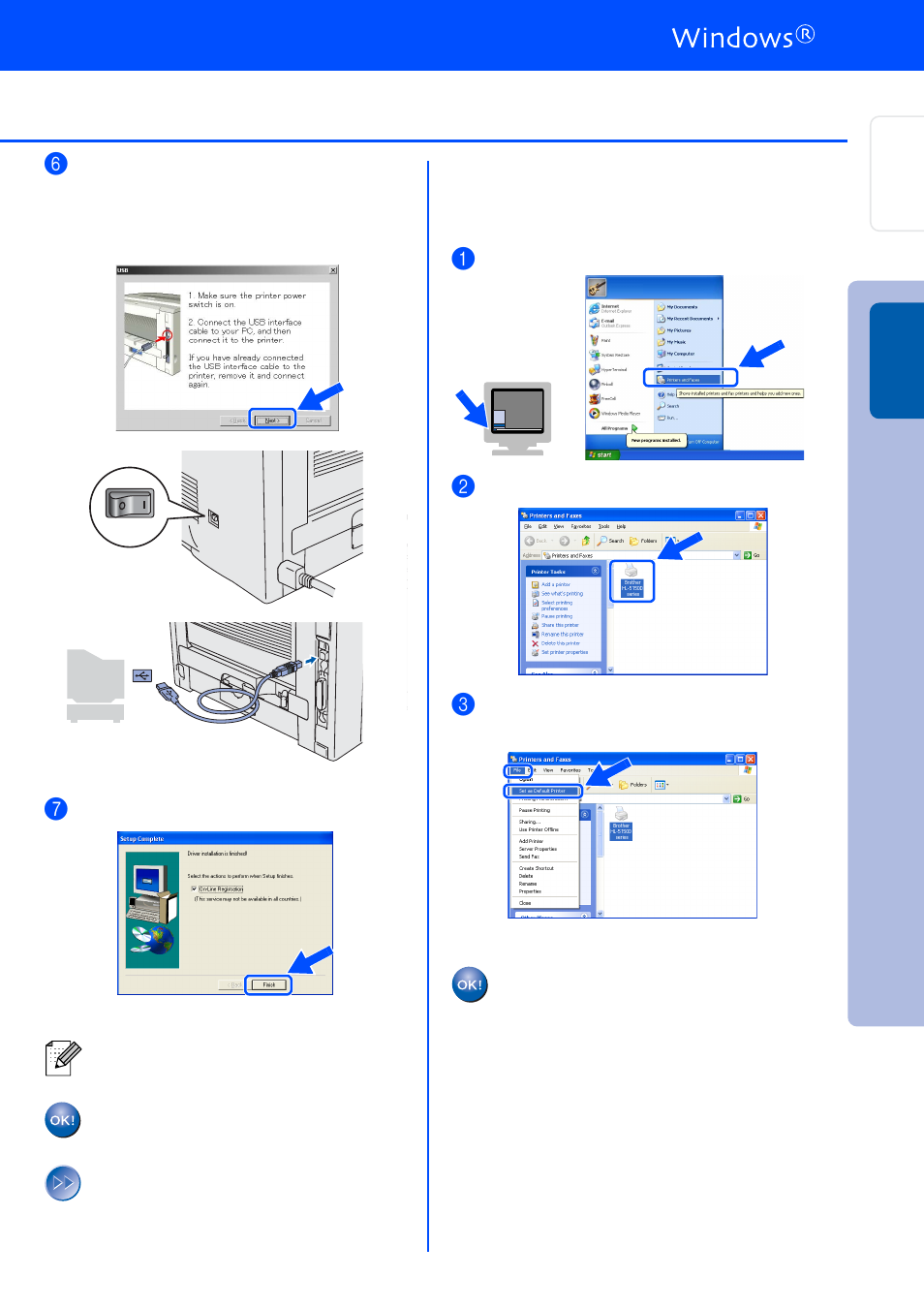 2000/xp users only) | Brother HL-5140 User Manual | Page 15 / 26