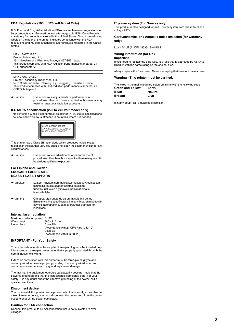 Brother HL-5140 User Manual | Page 5 / 26