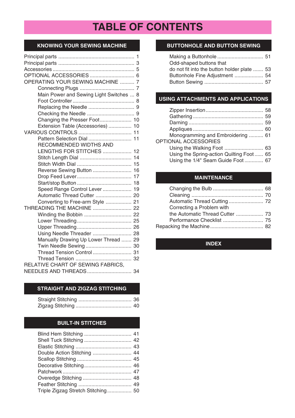 Brother STAR 120E User Manual | Page 6 / 93