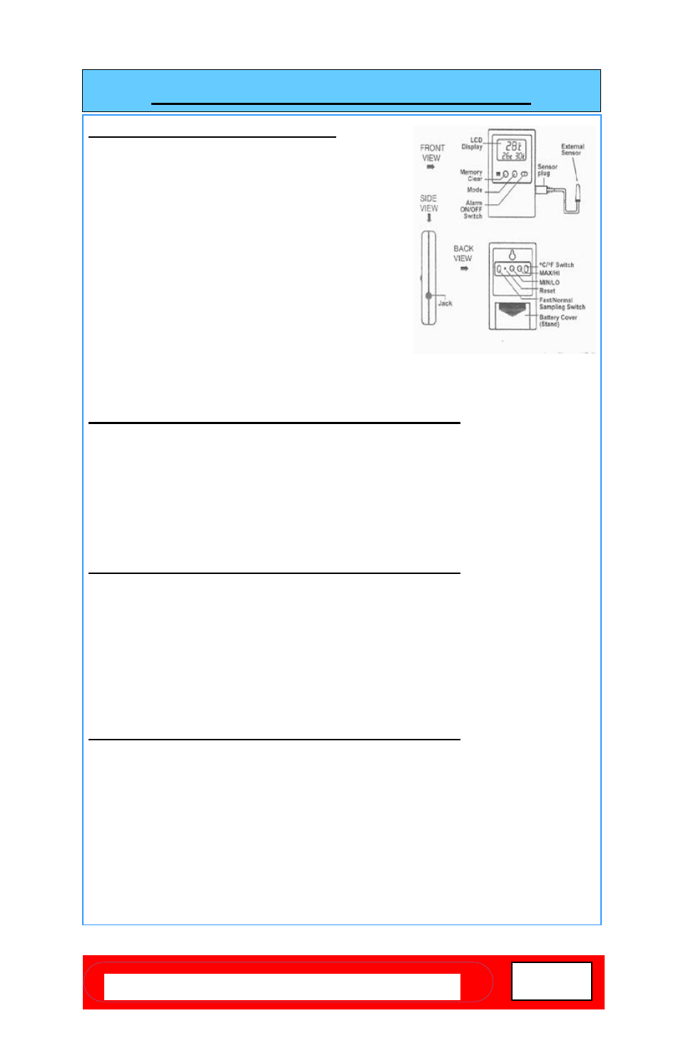 Alarm instructions (cont’d), Alarm instructions, Cont’d) | Summit CM411LMED User Manual | Page 11 / 16