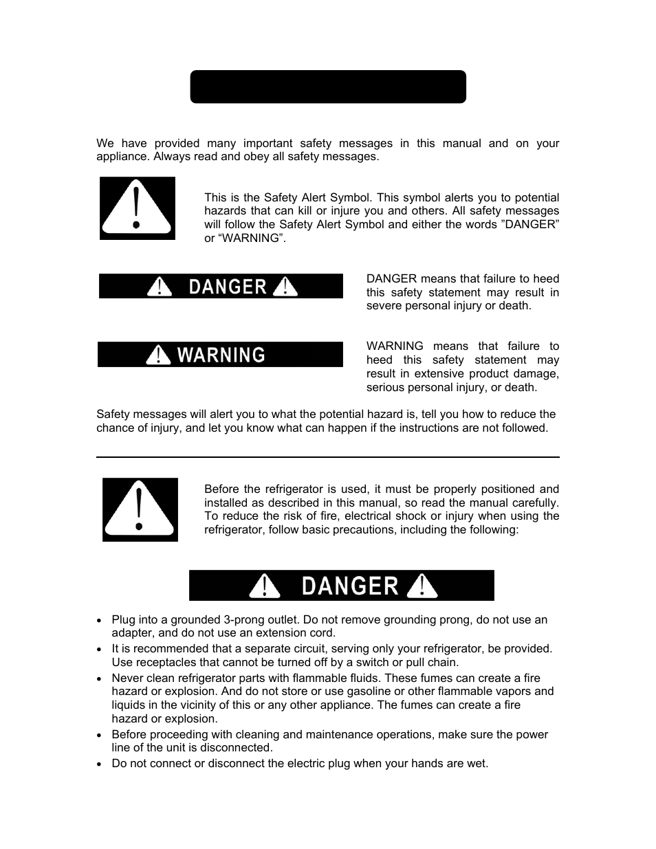 Important safeguards | Summit CM421BLBI User Manual | Page 2 / 12
