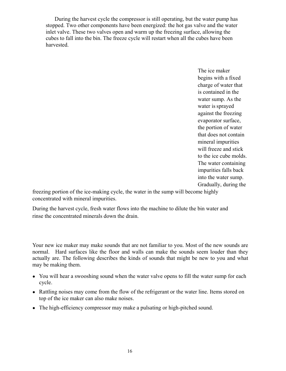 Normal sounds, How the machine uses water | Summit BIM70 User Manual | Page 17 / 32