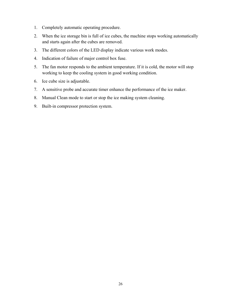 Major functions | Summit BIM70 User Manual | Page 27 / 32