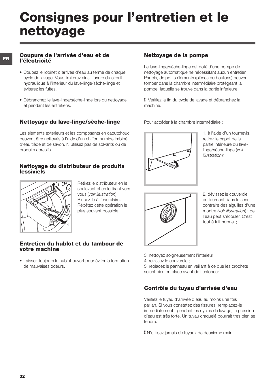 Consignes pour l’entretien et le nettoyage | Summit ARWDF129SNA User Manual | Page 32 / 56