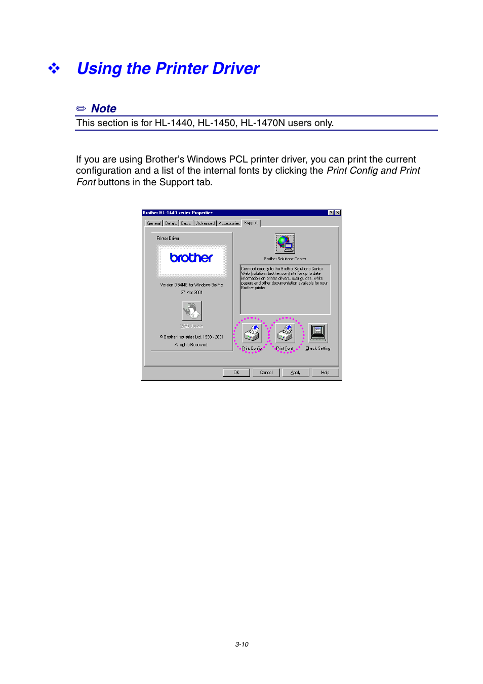 Using the printer driver | Brother HL-1230 EN User Manual | Page 64 / 116