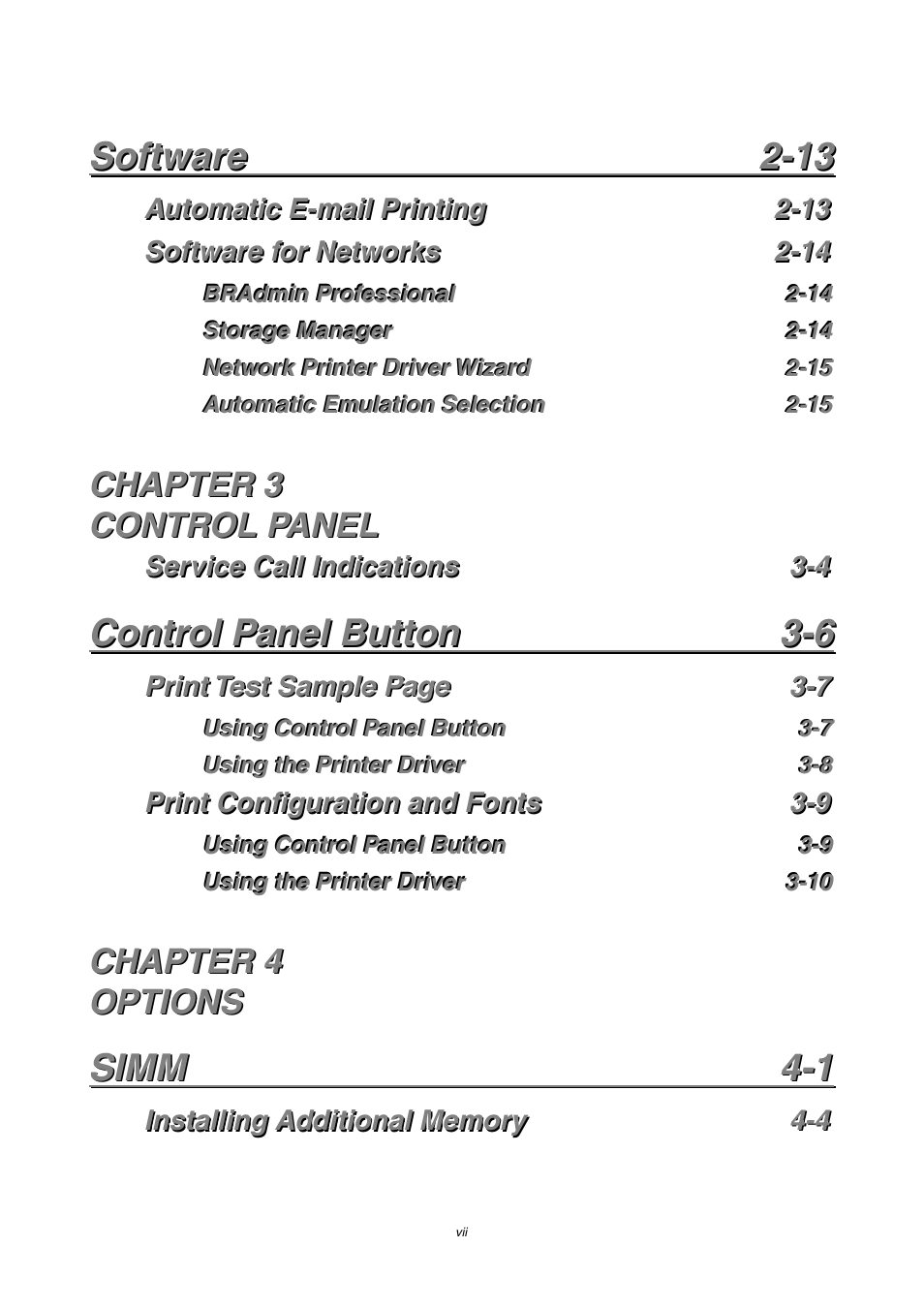 Brother HL-1230 EN User Manual | Page 7 / 116