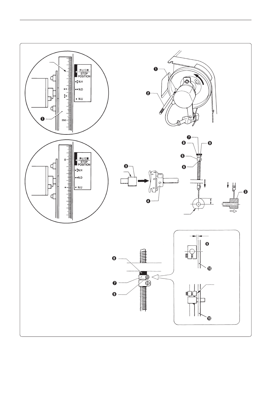 When using the bottom dead center gauge | Brother BES-1261BC User Manual | Page 144 / 164