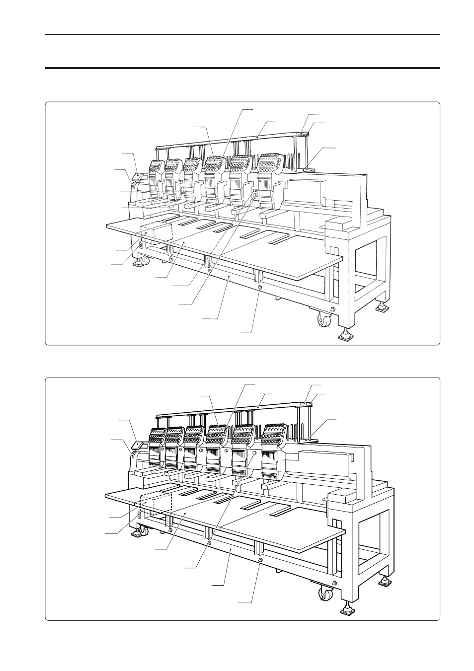 Names of machine components, Bes-961bc, Bes-1261bc | Brother BES-1261BC User Manual | Page 21 / 164