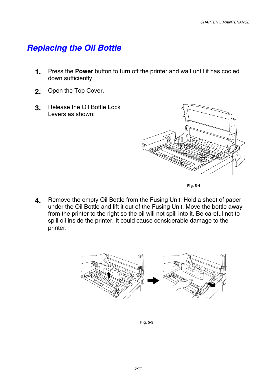 Replacing the oil bottle, Fo-2cl | Brother HL-3450CN User Manual | Page 127 / 227