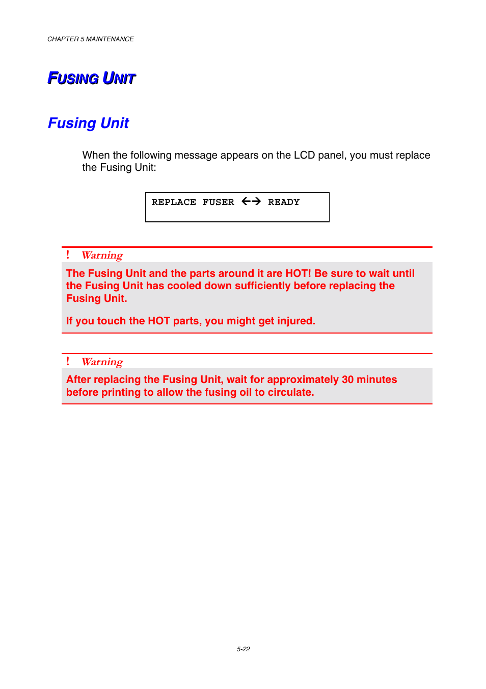 Fusing unit | Brother HL-3450CN User Manual | Page 138 / 227