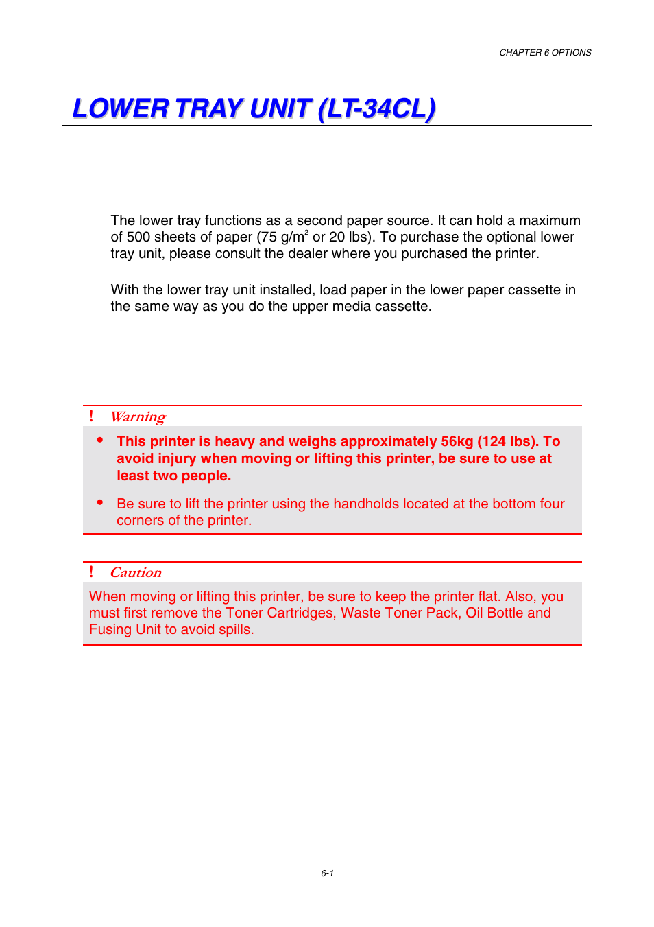 Lower tray unit (lt-34cl), Loading paper in the lower paper cassette, How to install the lower tray unit | Brother HL-3450CN User Manual | Page 157 / 227