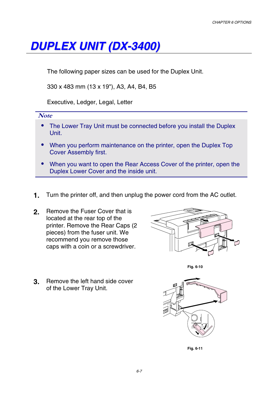 Duplex unit (dx-3400) | Brother HL-3450CN User Manual | Page 163 / 227