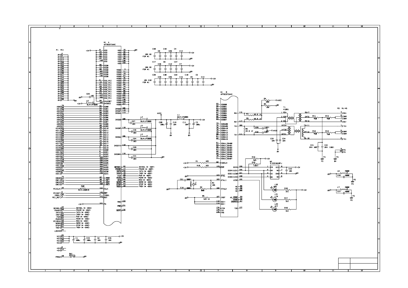 For the circuit diagram of the br-net pcb, see, Appendix 19 | Brother 1270N User Manual | Page 207 / 243
