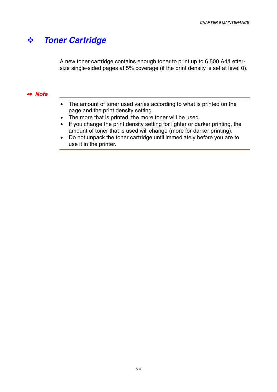 Toner cartridge, Toner cartridge -3 | Brother HL-1800 series User Manual | Page 123 / 204