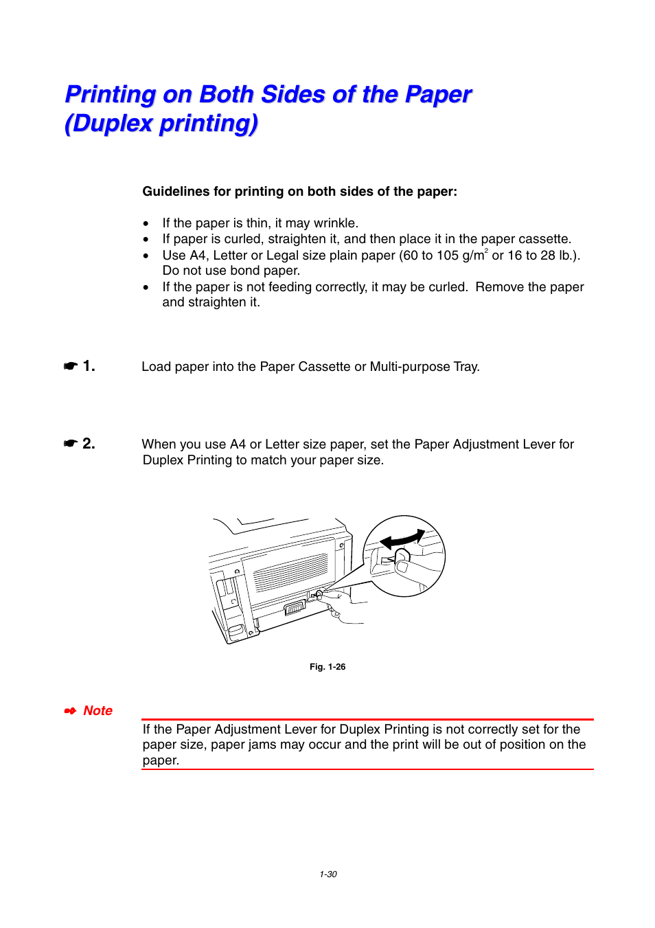 Brother HL-1800 series User Manual | Page 40 / 204