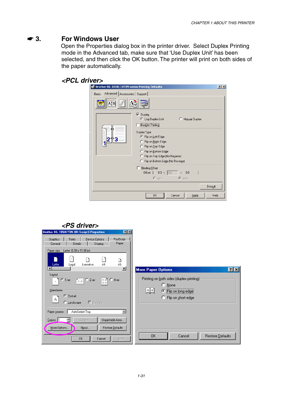 Brother HL-1800 series User Manual | Page 41 / 204