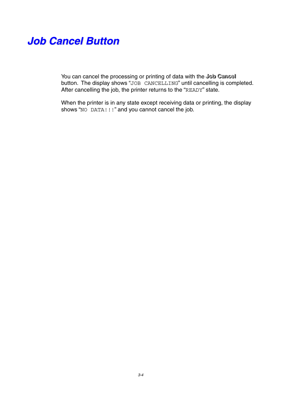 Job cancel button, Job cancel button -4 | Brother HL-1800 series User Manual | Page 72 / 204