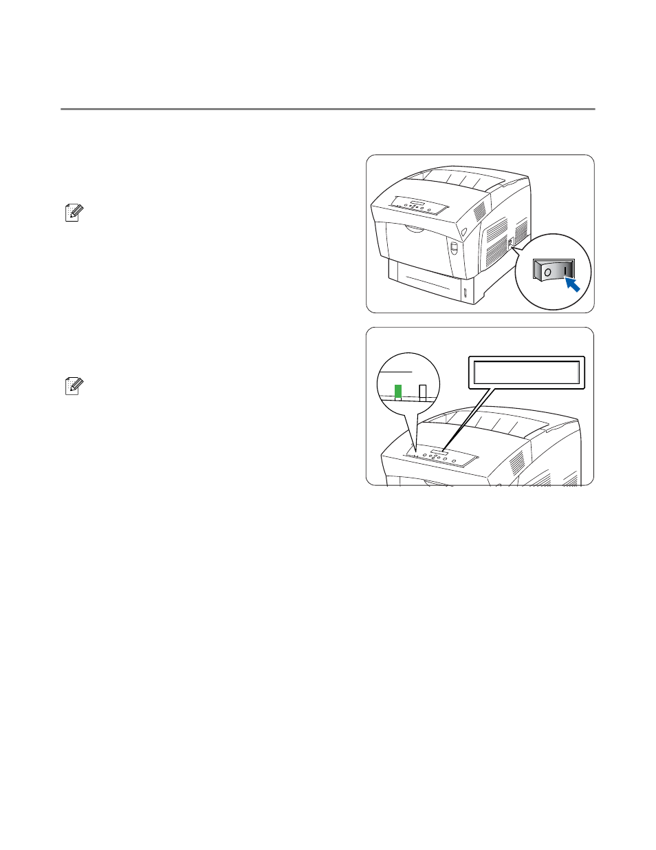 Turning the printer on and off, Turn the printer on, Turning the printer on and off -4 | Turn the printer on -4 | Brother HL-4200CN User Manual | Page 36 / 166