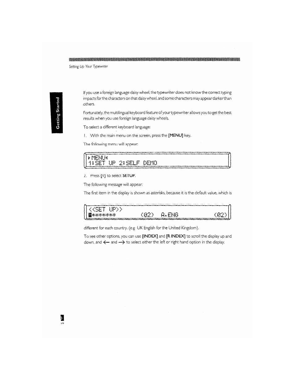 1sset up 2sself demo, C i ur | Brother CM-2000 User Manual | Page 30 / 201