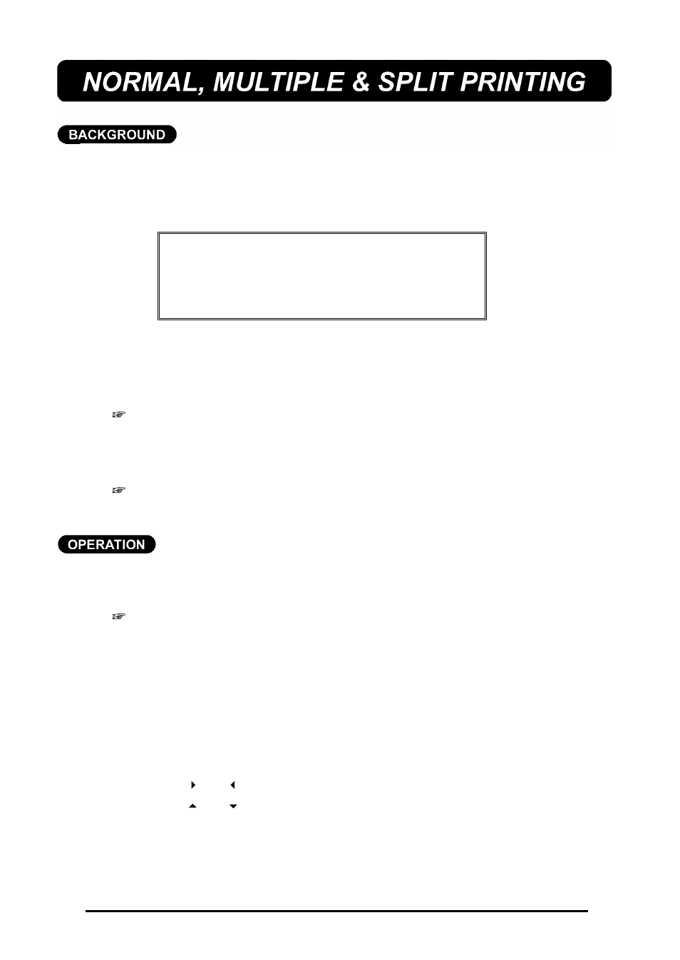Normal, multiple & split printing | Brother 580C User Manual | Page 113 / 188