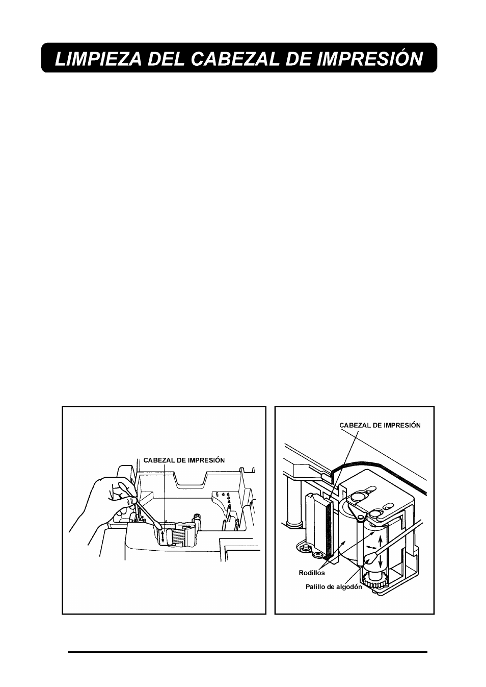 Limpieza del cabezal de impresion | Brother 580C User Manual | Page 149 / 188