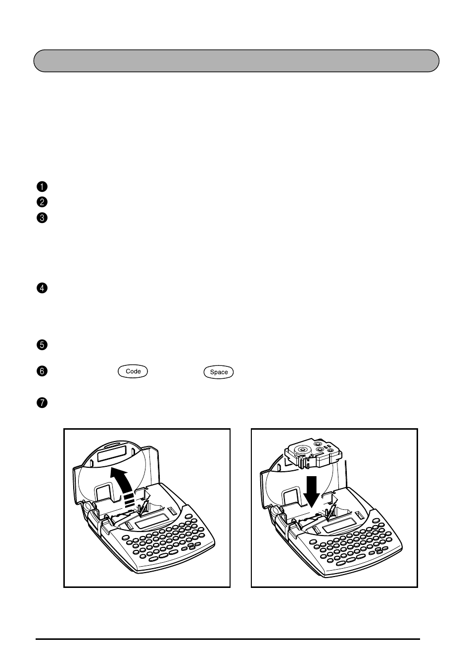 Tape cassette | Brother 1810 User Manual | Page 11 / 139