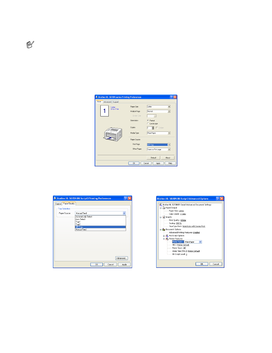 For hl-5050 and hl-5070n) -14 | Brother HL-5050 User Manual | Page 31 / 137