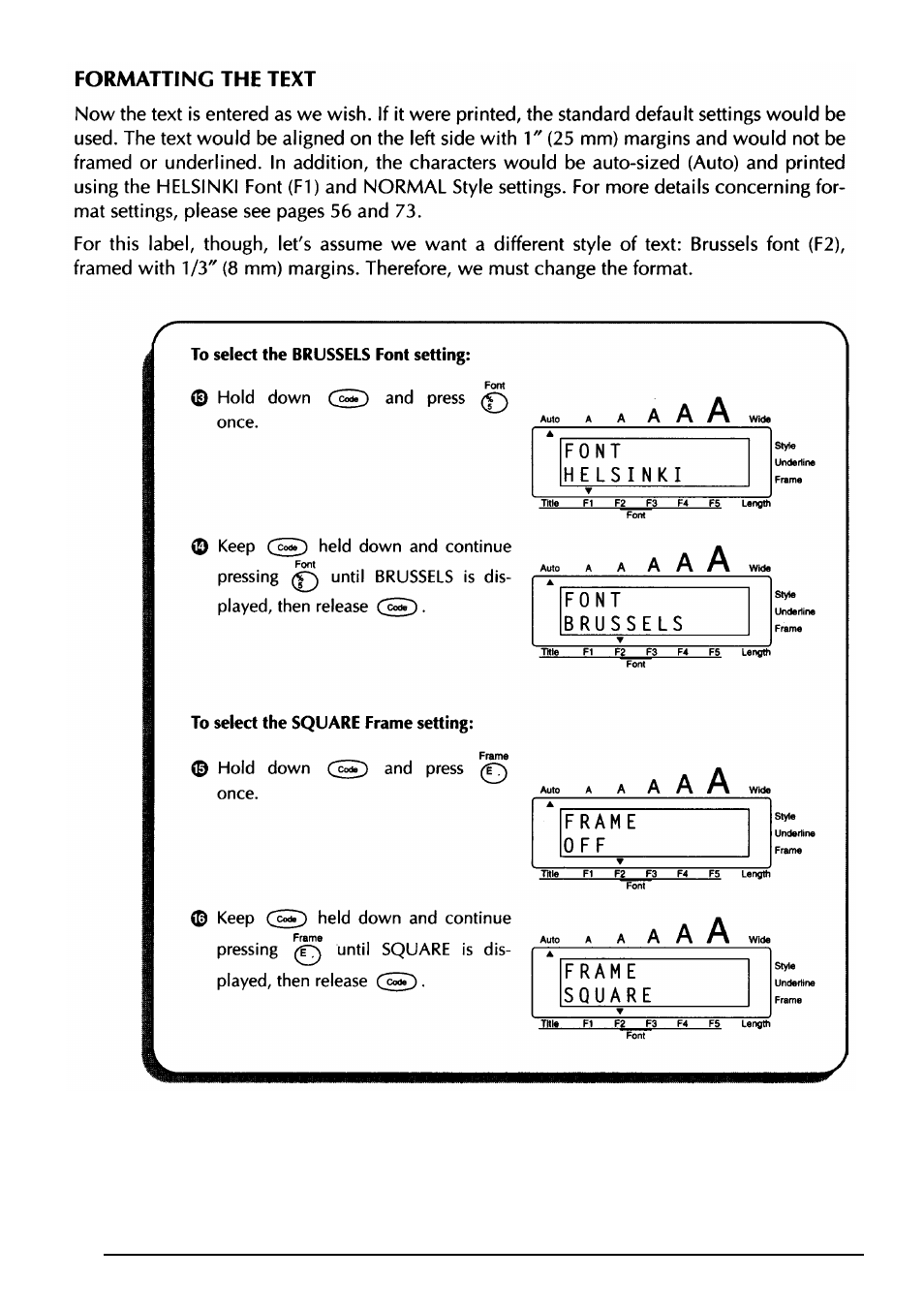 Brother PT-330 User Manual | Page 21 / 150