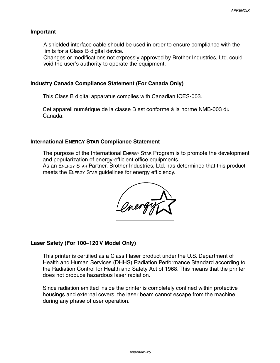 Brother HL-1650/1670N User Manual | Page 226 / 235