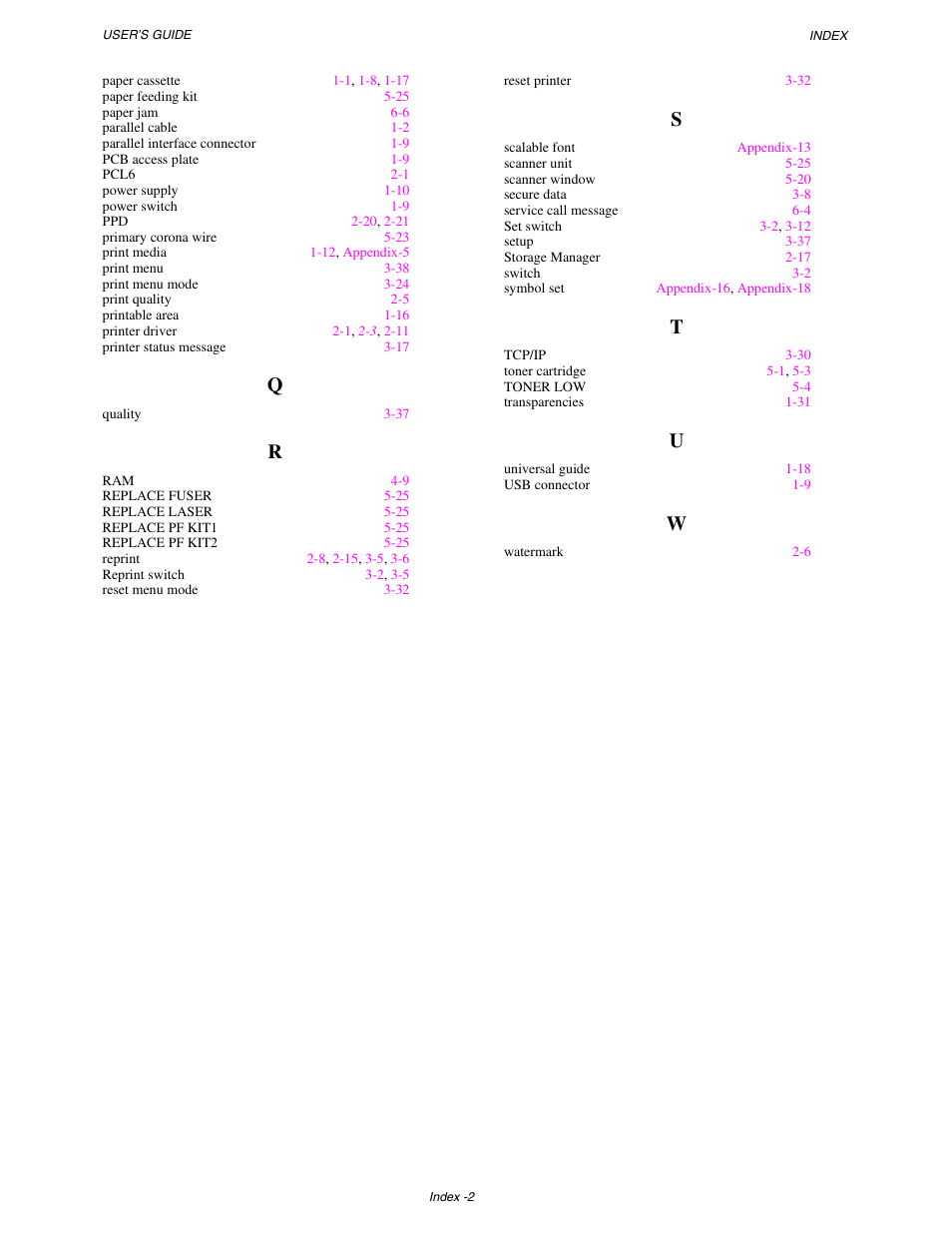 Brother HL-1650/1670N User Manual | Page 235 / 235