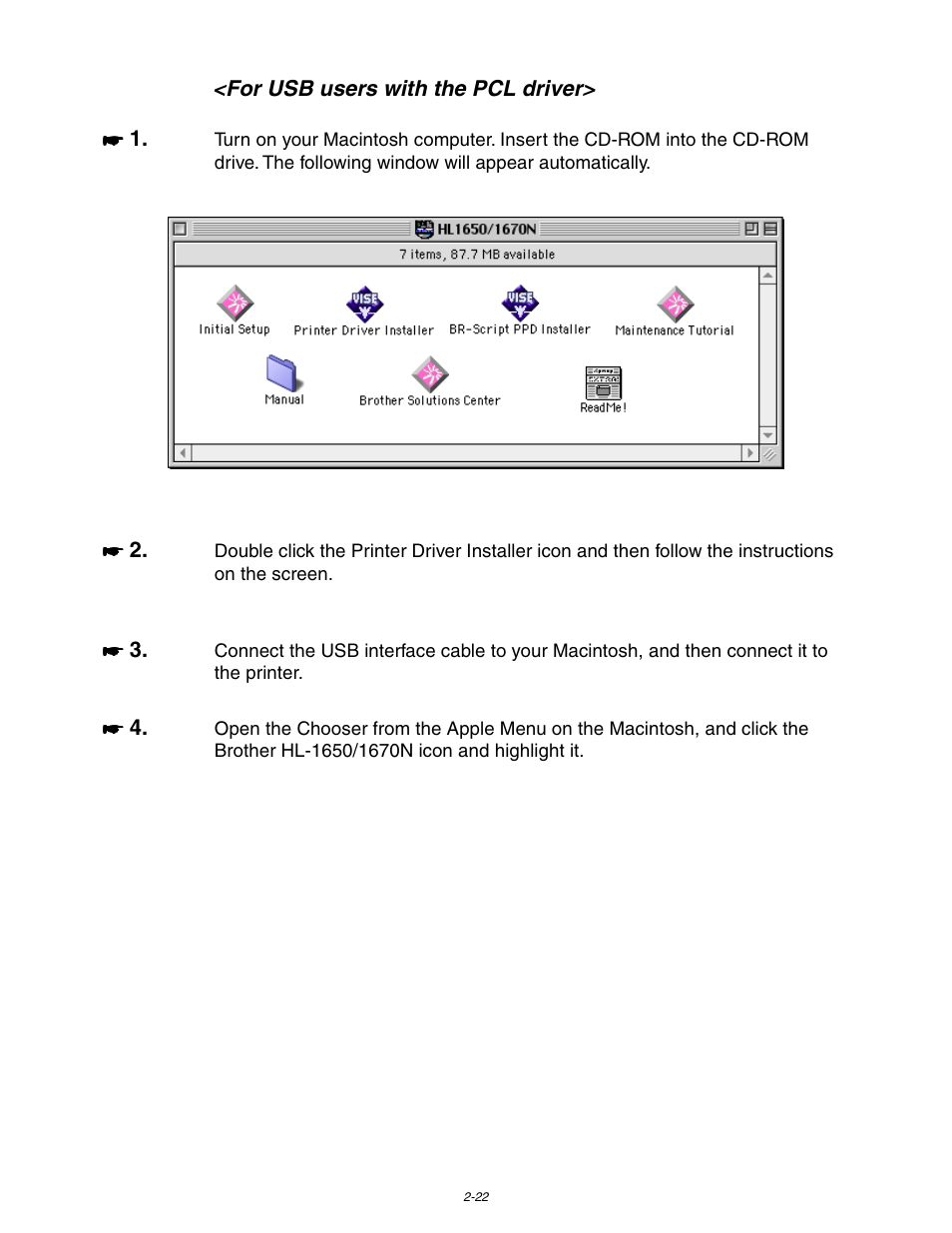 See chapter 2 | Brother HL-1650/1670N User Manual | Page 75 / 235