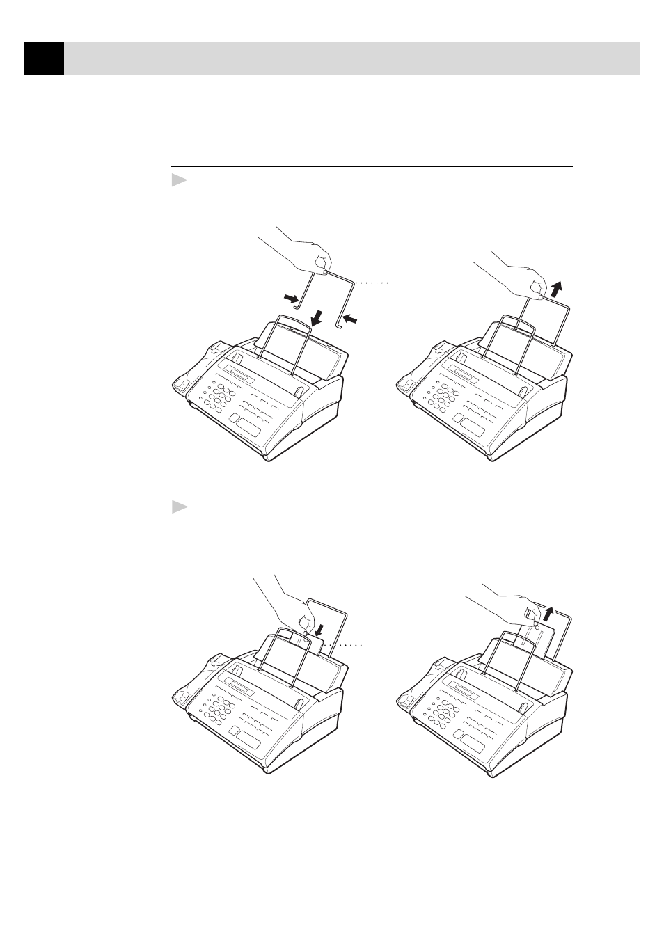 Attach the paper wire extension and paper support | Brother FAX-940 E-mail User Manual | Page 22 / 150