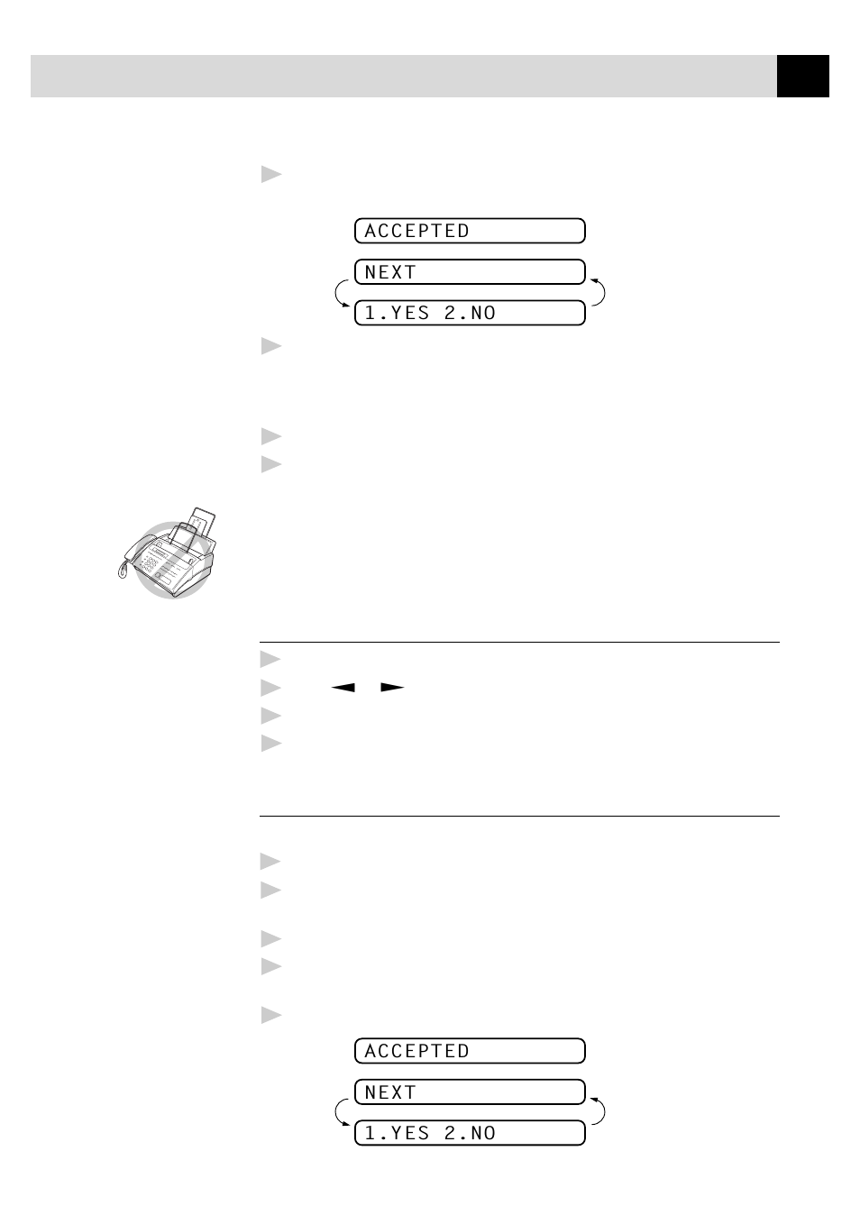 Print sample call back message, Delayed transmission (timer) | Brother FAX-940 E-mail User Manual | Page 75 / 150