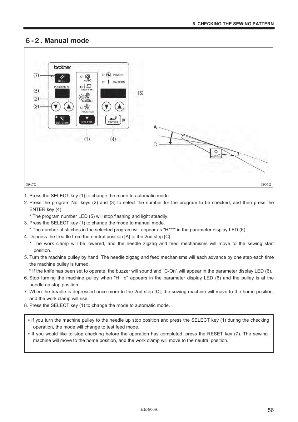 ዒ - ዎ . manual mode | Brother HE-800A User Manual | Page 64 / 118