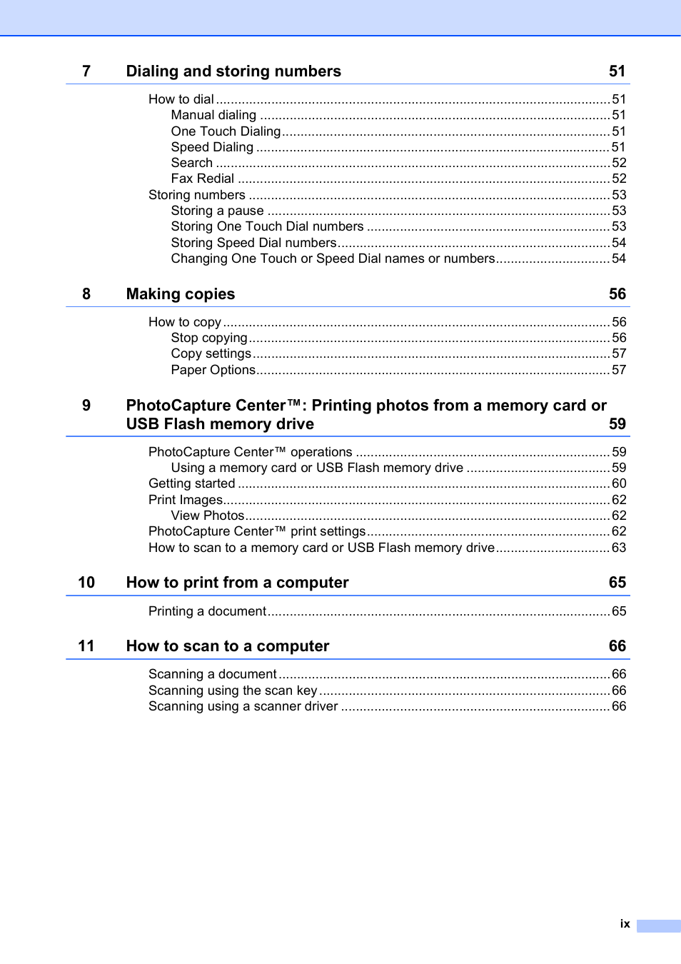 Brother MFC J6510DW User Manual | Page 11 / 163