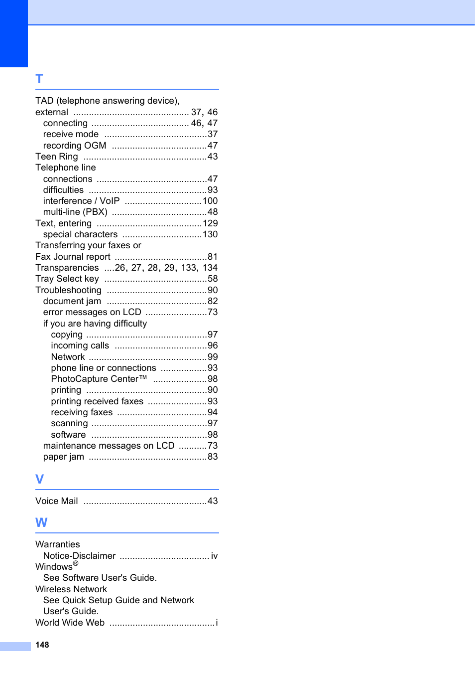 Brother MFC J6510DW User Manual | Page 162 / 163