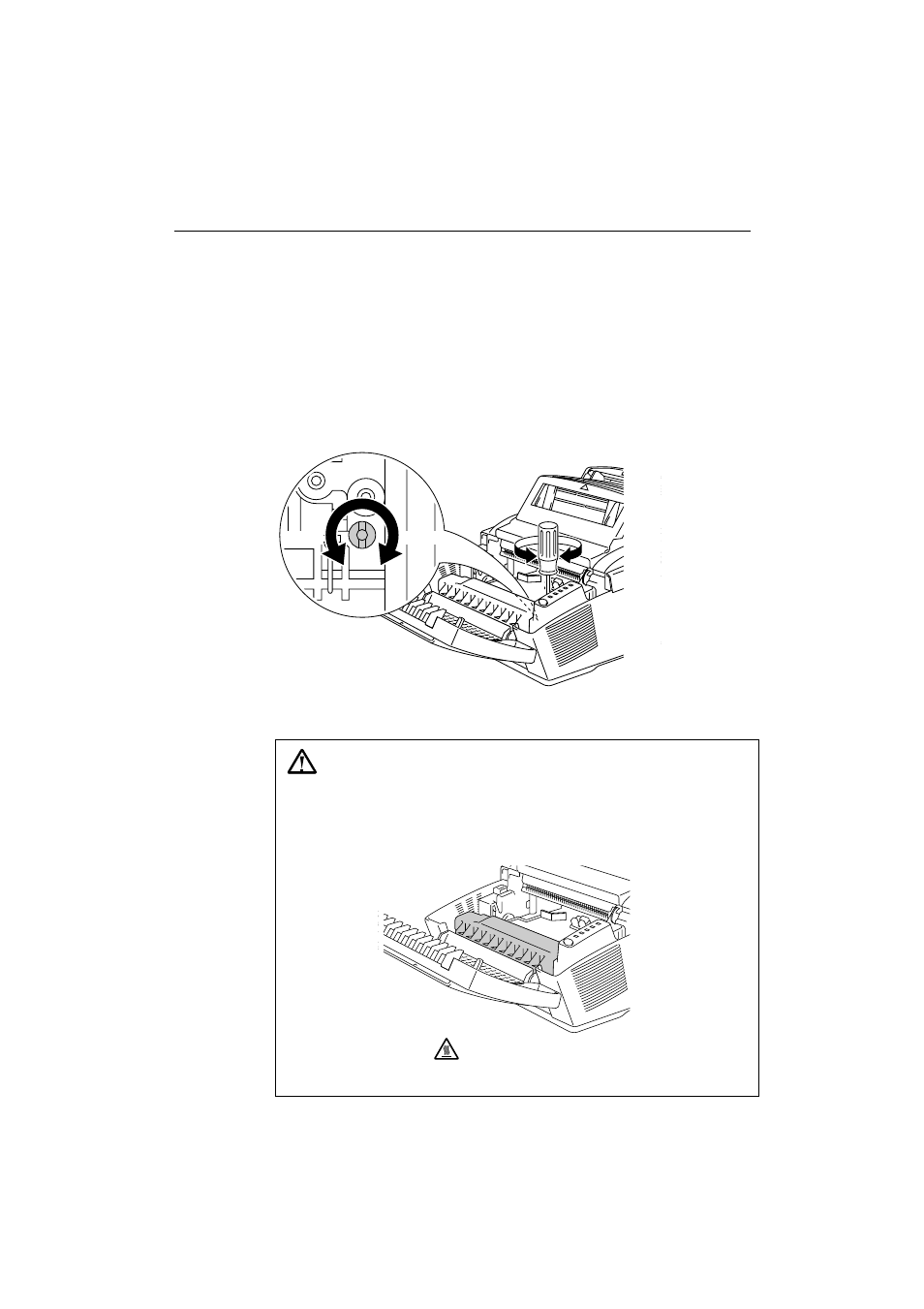 Adjusting the print density, Adjusting the print density –10, Warning | Brother HL-1070 User Manual | Page 55 / 93