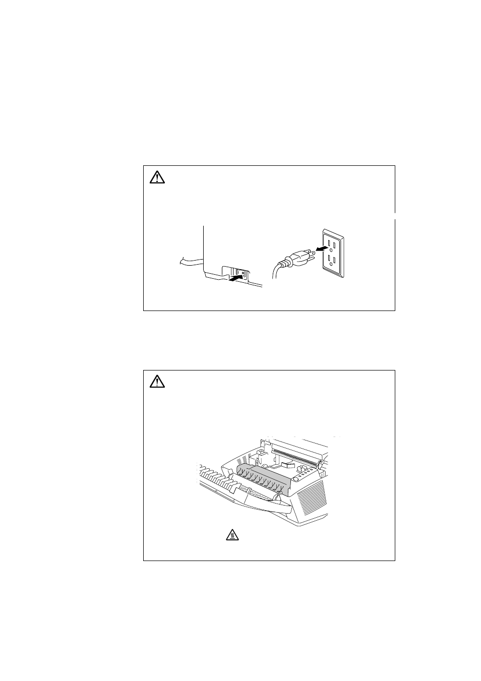 Cleaning the printr interior and drum unit, Cleaning the printer interior and drum unit –12, Warning | Brother HL-1070 User Manual | Page 57 / 93
