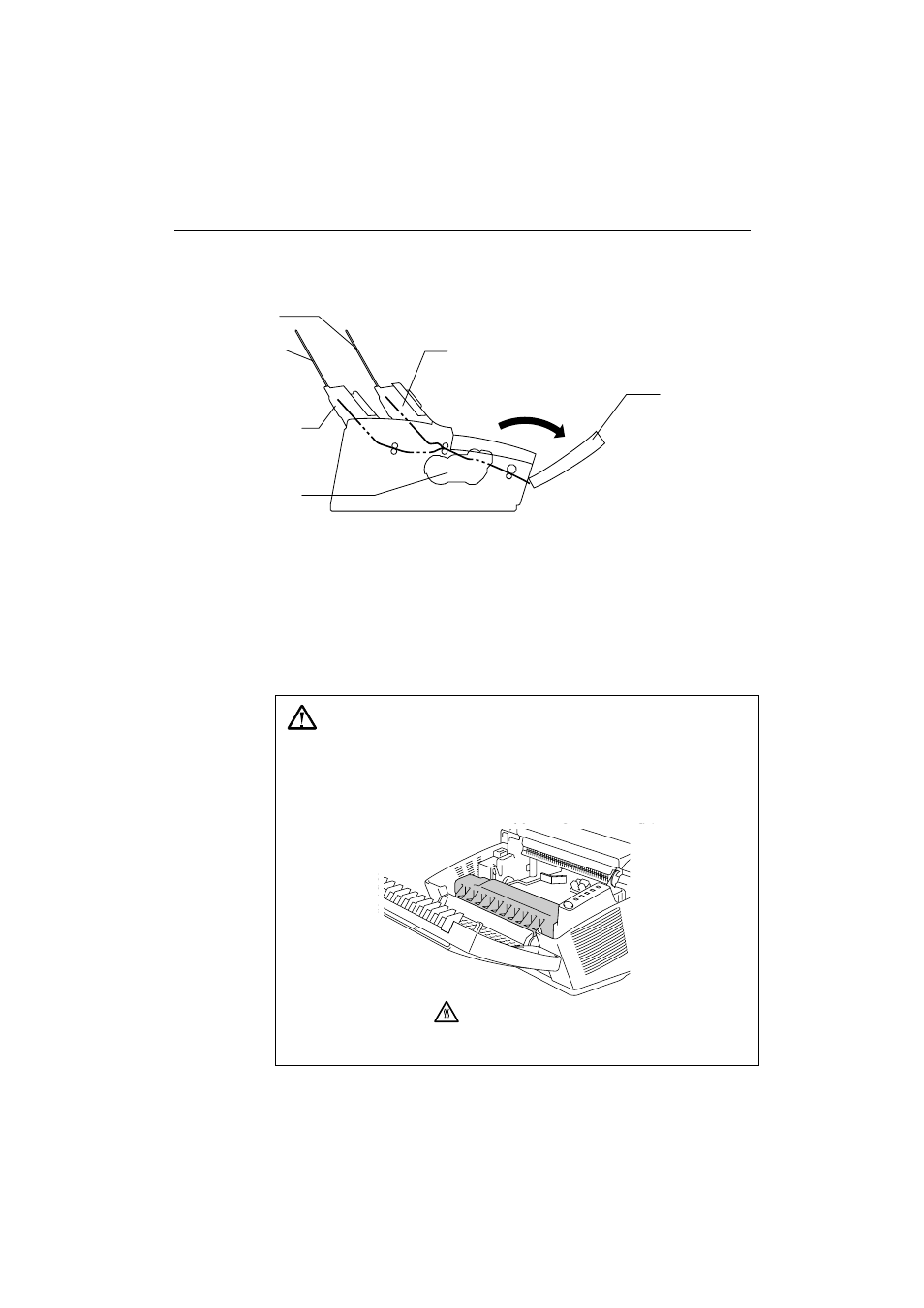 Paper jams, Paper jams –5, And pres | Warning | Brother HL-1070 User Manual | Page 67 / 93
