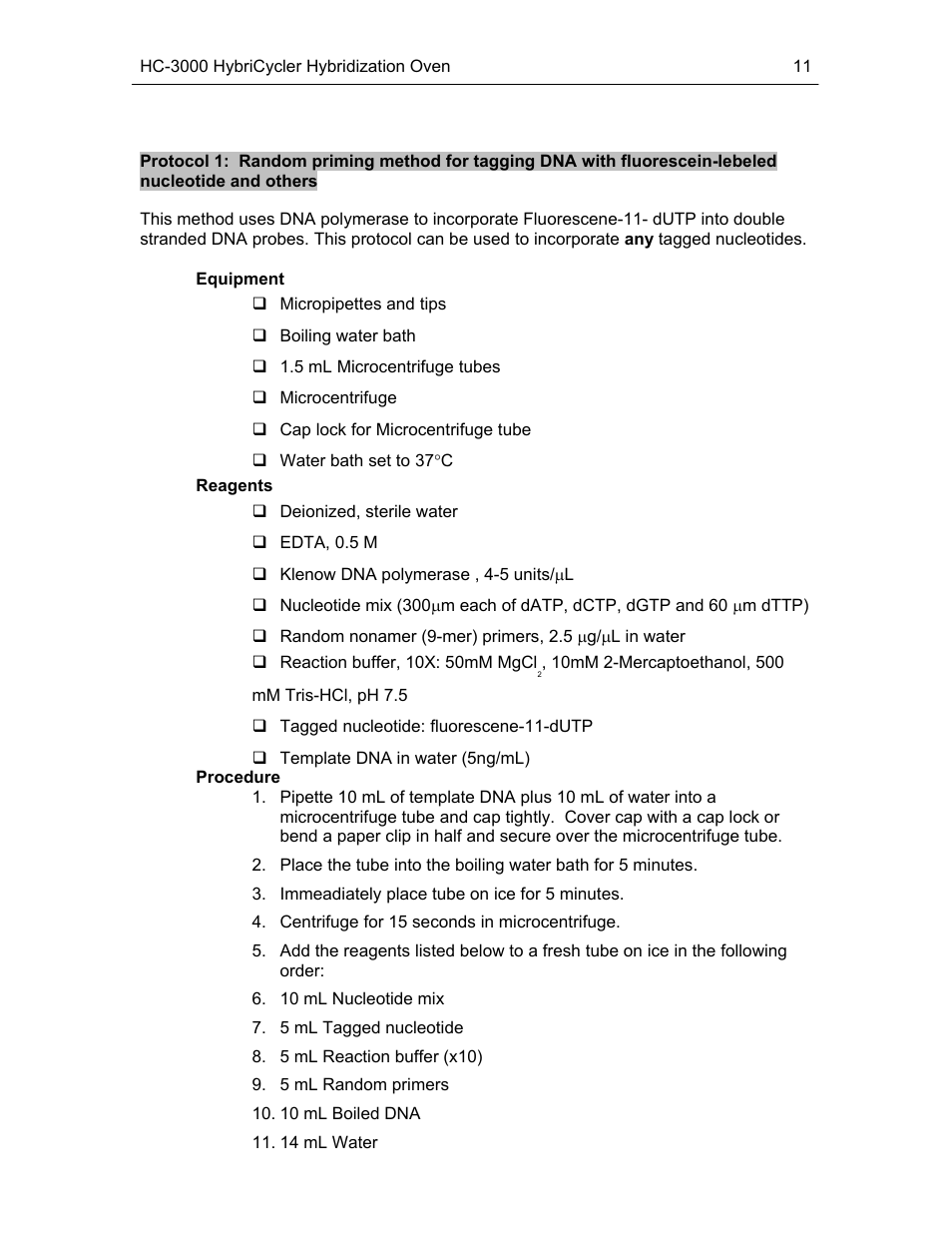 UVP HybriCycler User Manual | Page 11 / 15